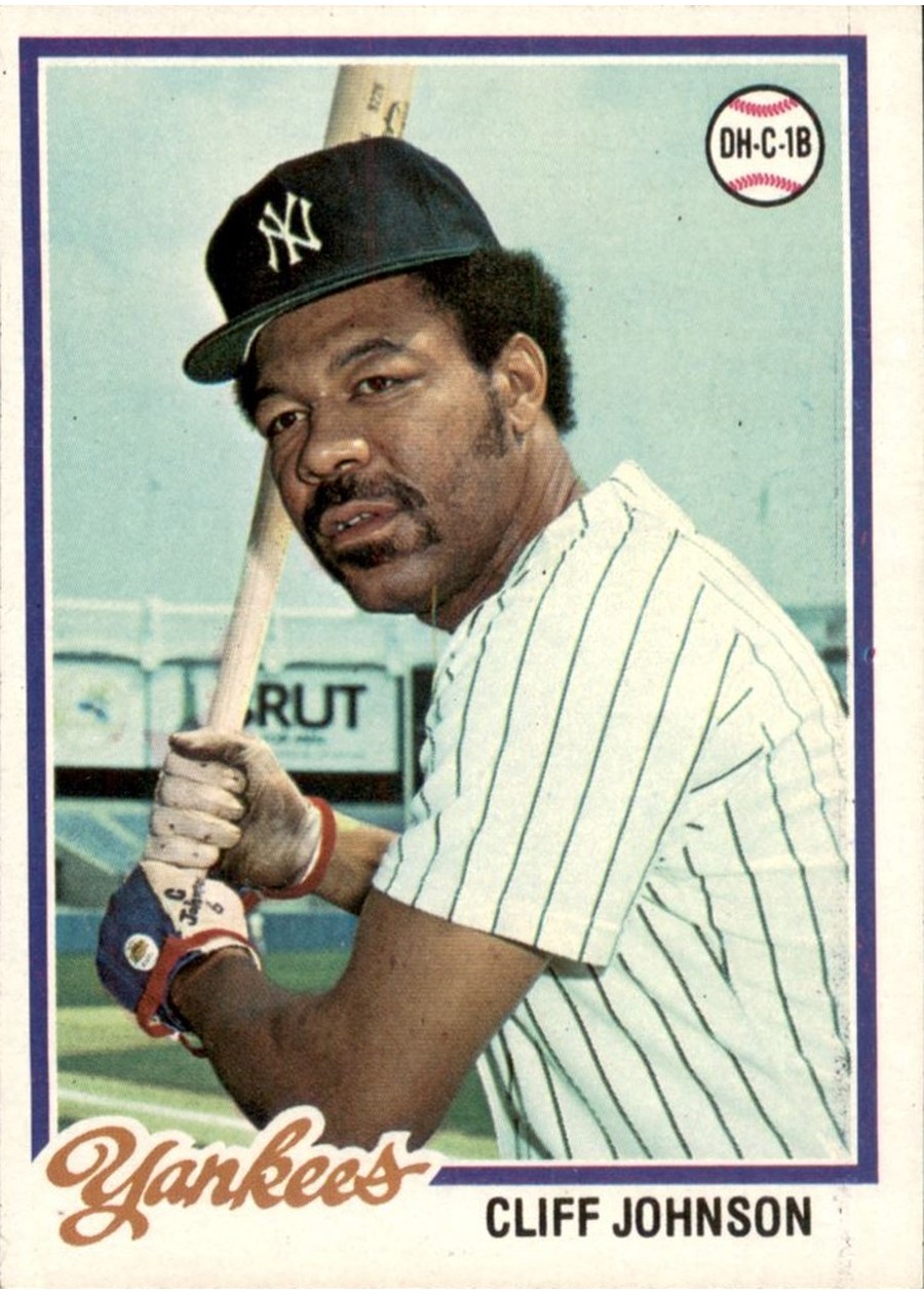 1978 Topps #309 Cliff Johnson, New York Yankees