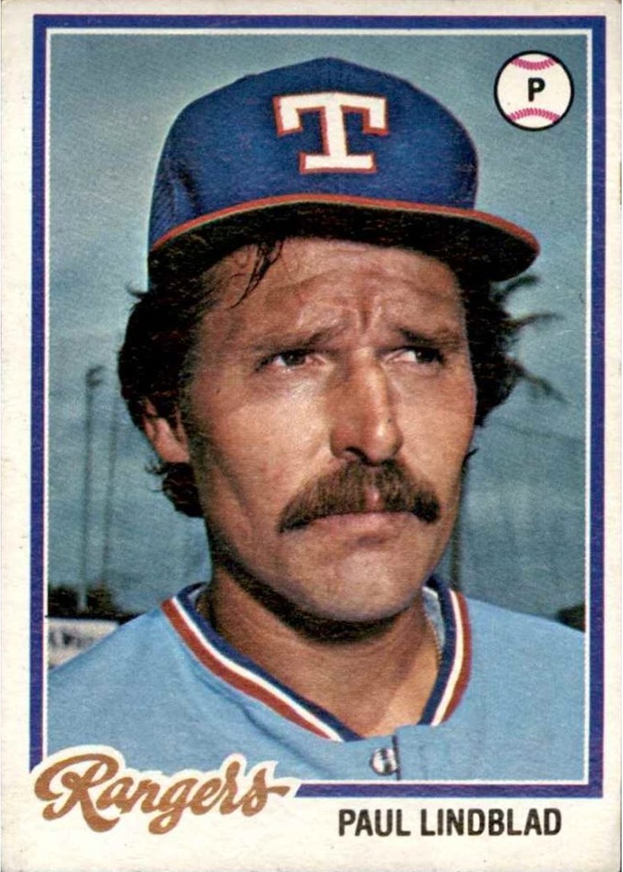 1978 Topps #314 Paul Lindblad, Texas Rangers