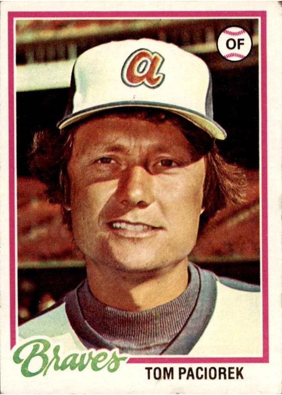 1978 Topps #322 Tom Paciorek, Atlanta Braves