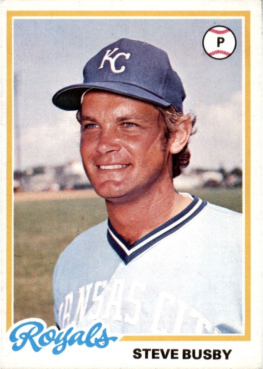 1978 Topps #336 Steve Busby, Kansas City Royals