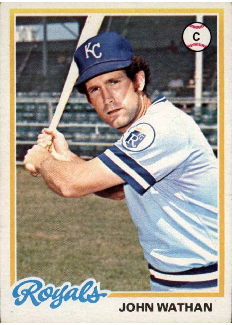 1978 Topps #343 John Wathan, Kansas City Royals