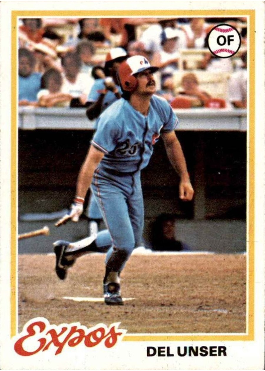 1978 Topps #348 Del Unser, Montreal Expos