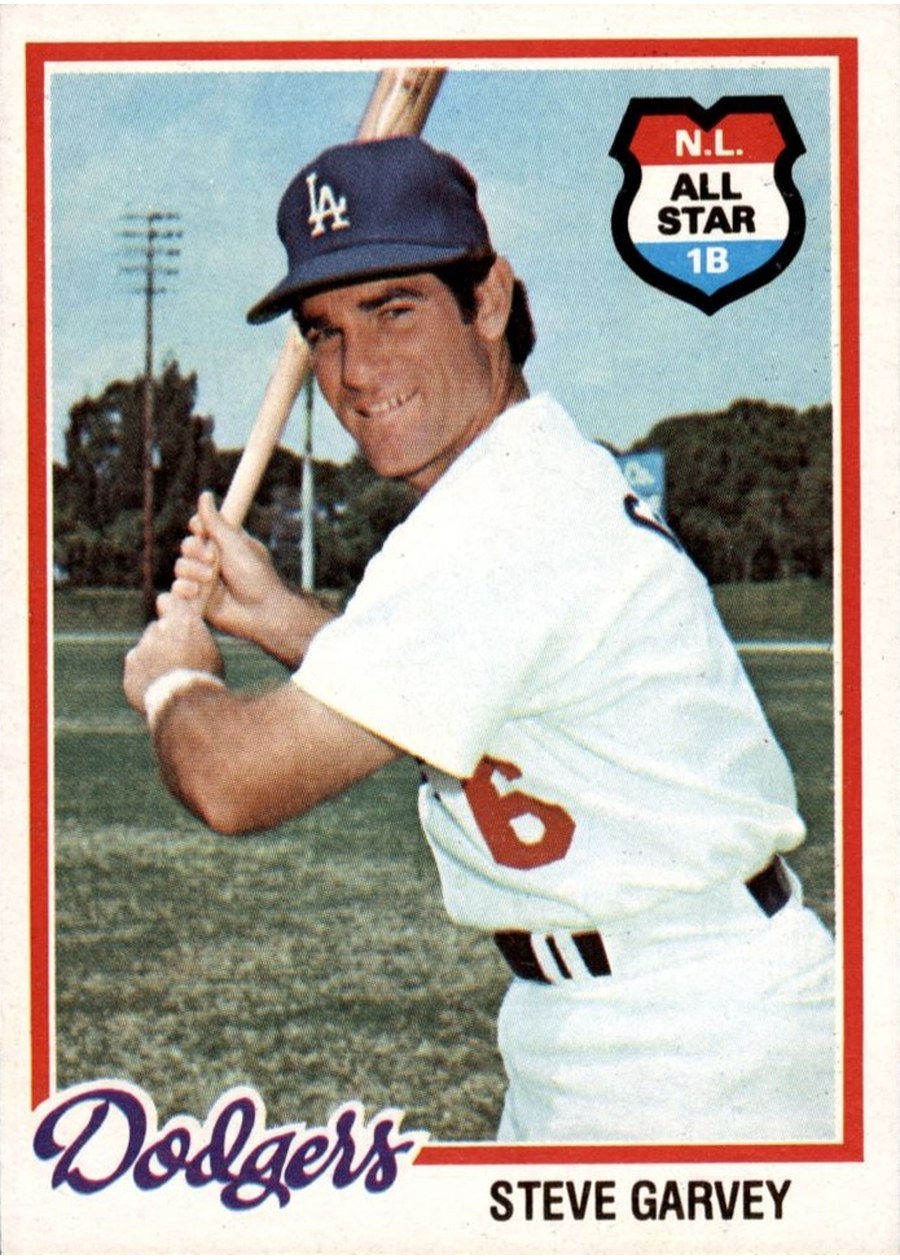 1978 Topps #350 Steve Garvey, Los Angeles Dodgers