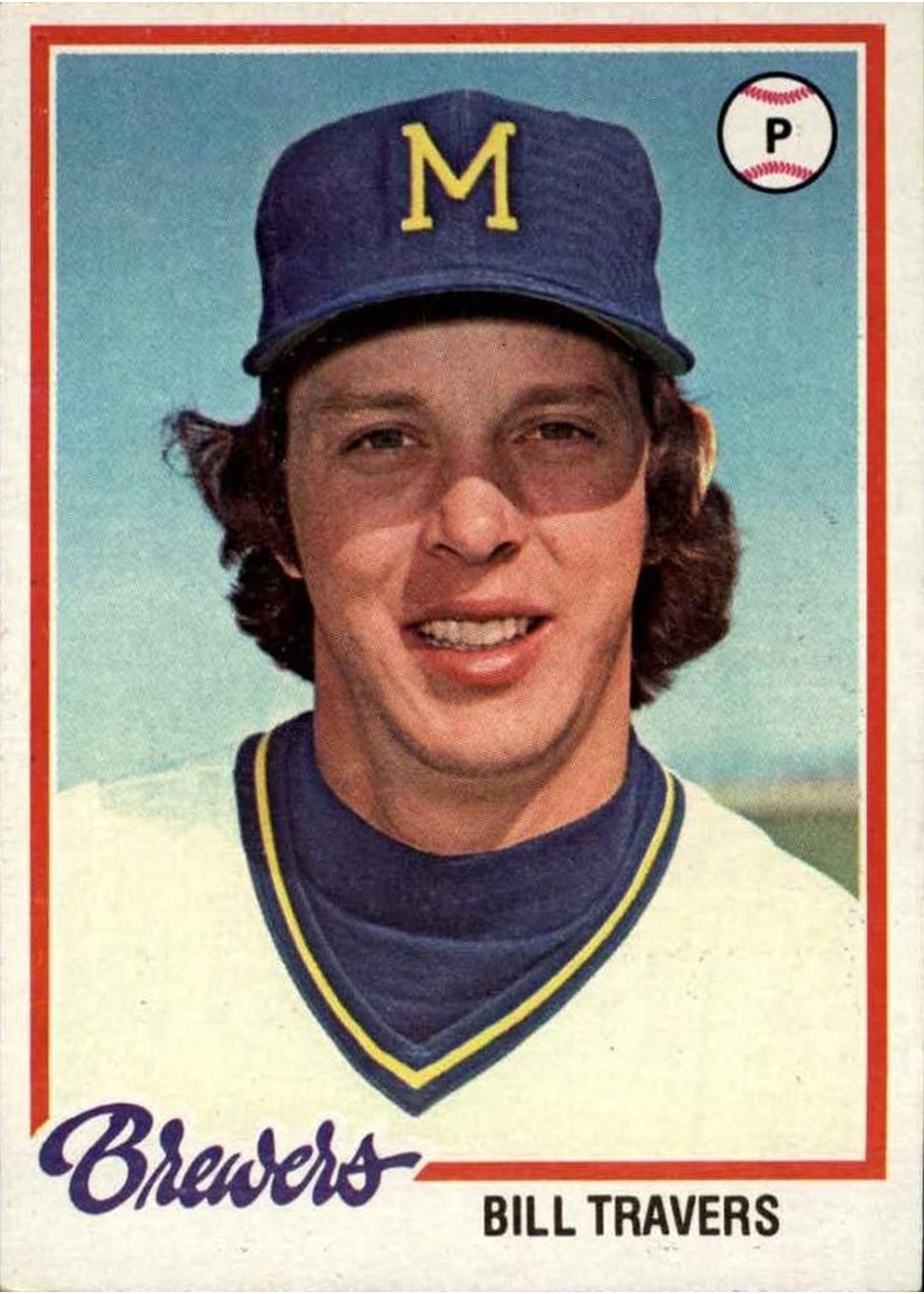 1978 Topps #355 Bill Travers, Milwaukee Brewers