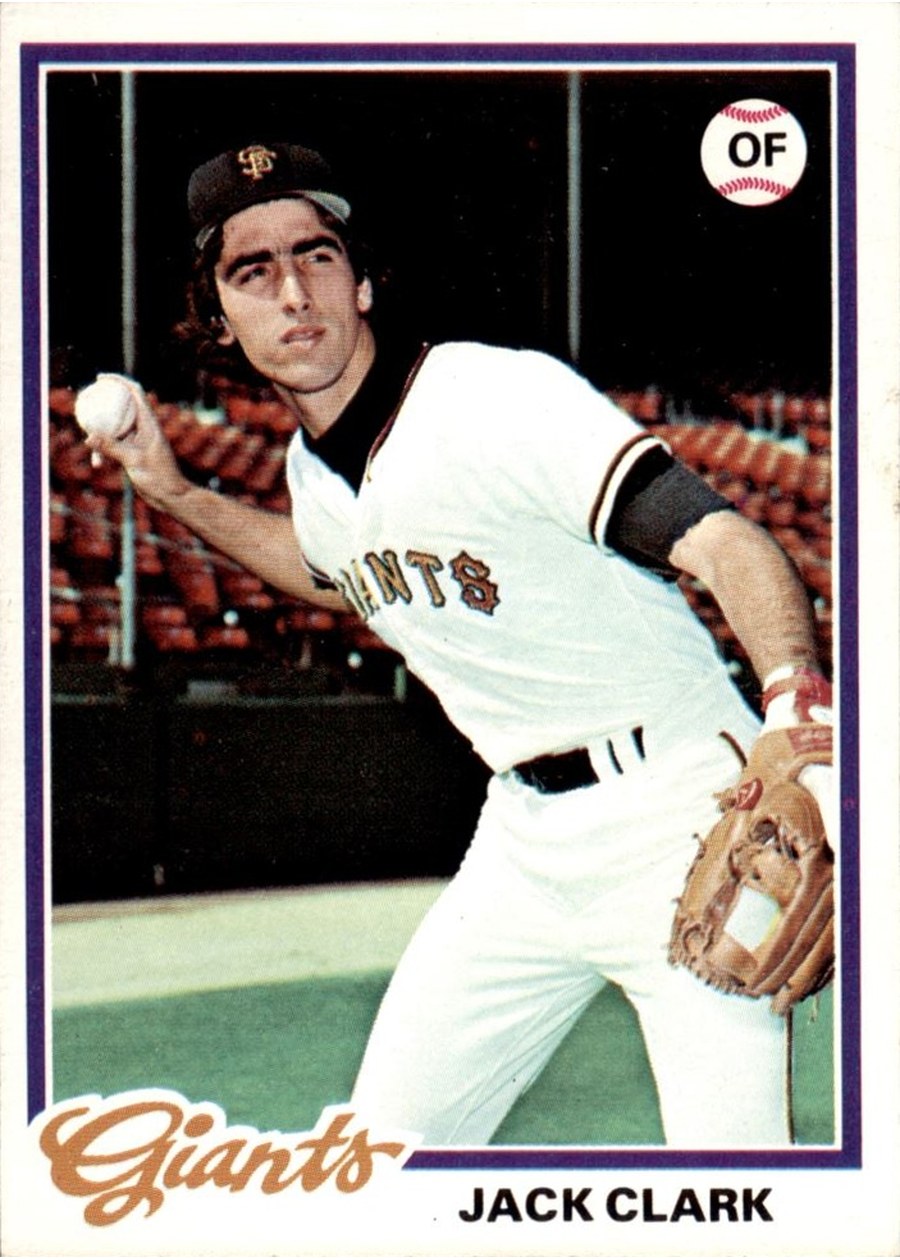 1978 Topps #384 Jack Clark, San Francisco Giants