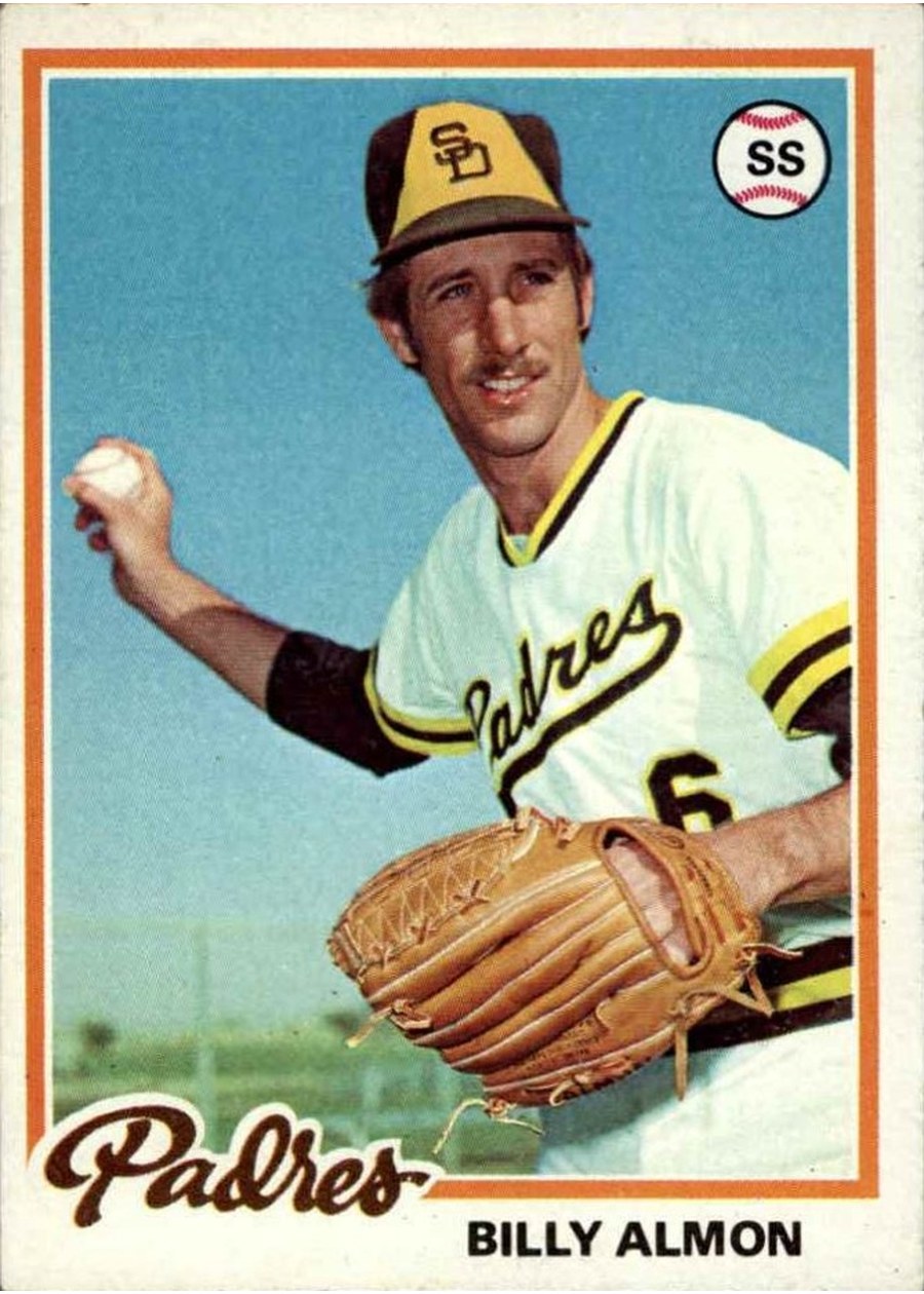 1978 Topps #392 Billy Almon, San Diego Padres