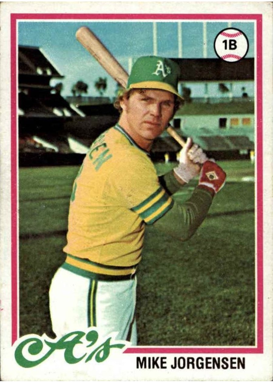 1978 Topps #406 Mike Jorgensen, Oakland Athletics