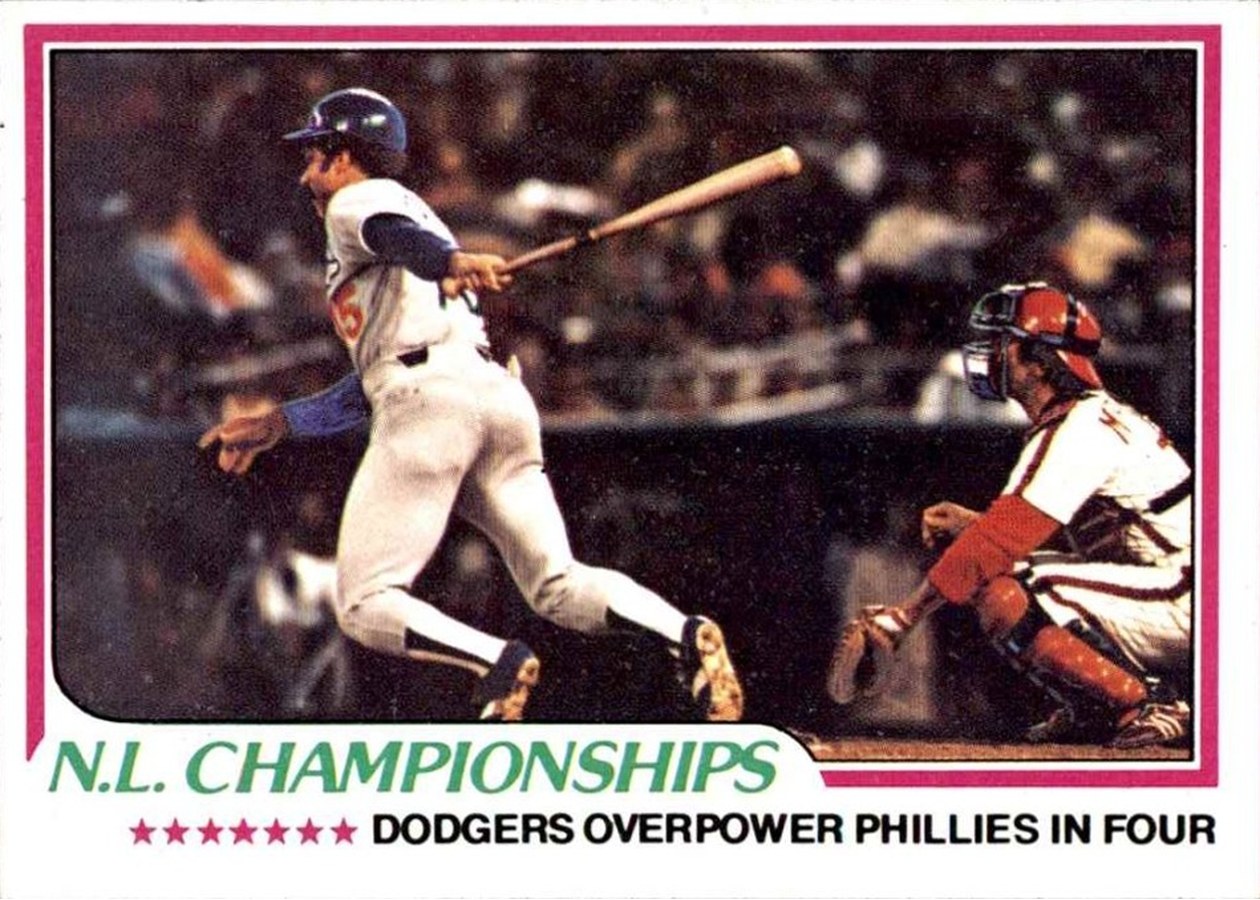 1978 Topps #412 1977 N.L. Championships, Los Angeles Dodgers / Philadelphia Phillies