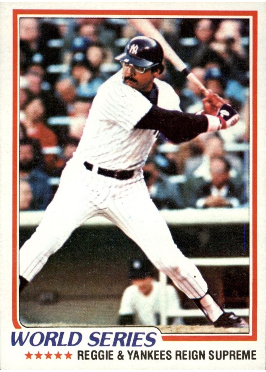 1978 Topps #413 1977 World Series - Reggie & Yankees Reign Supreme, New York Yankees