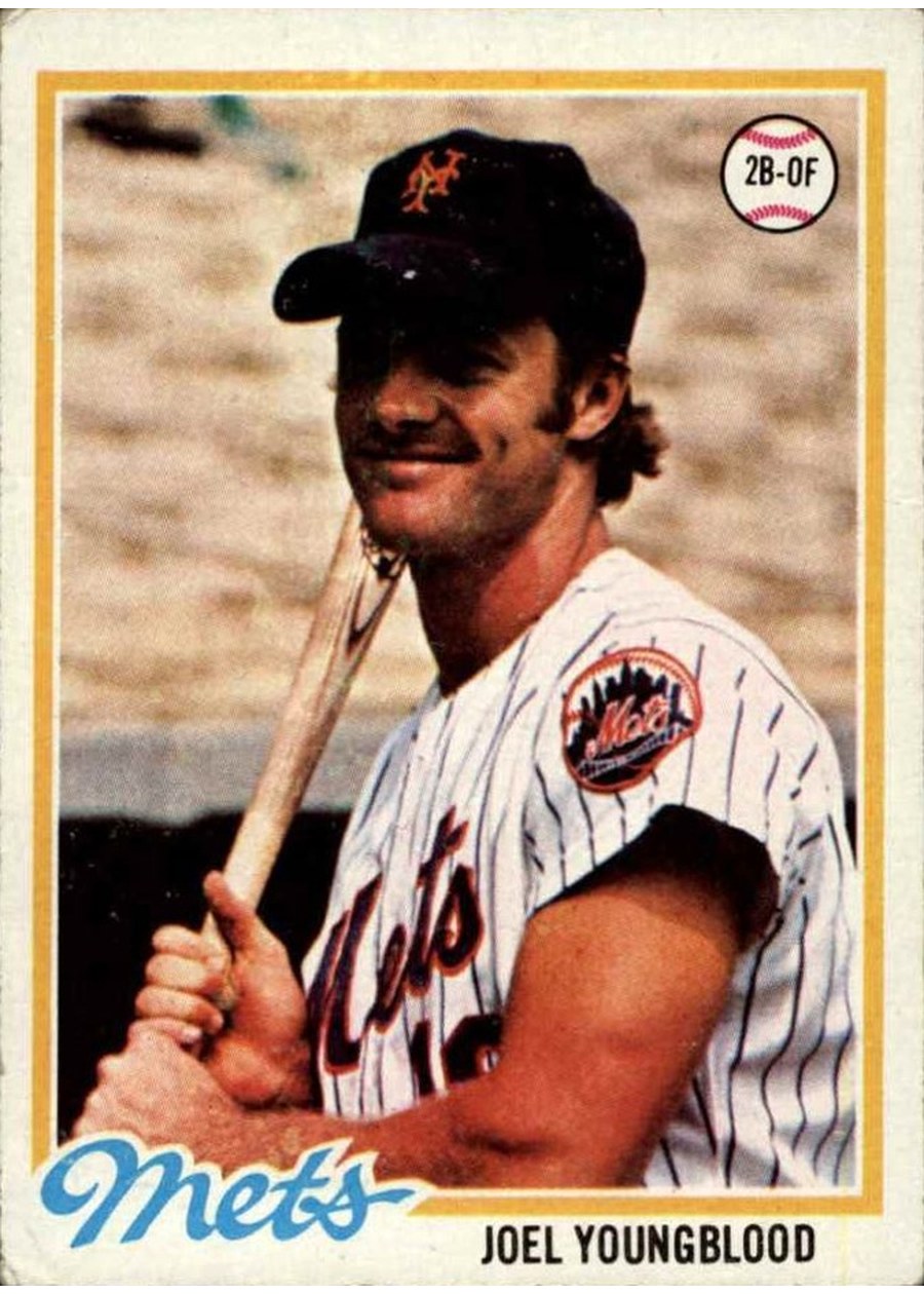 1978 Topps #428 Joel Youngblood, New York Mets