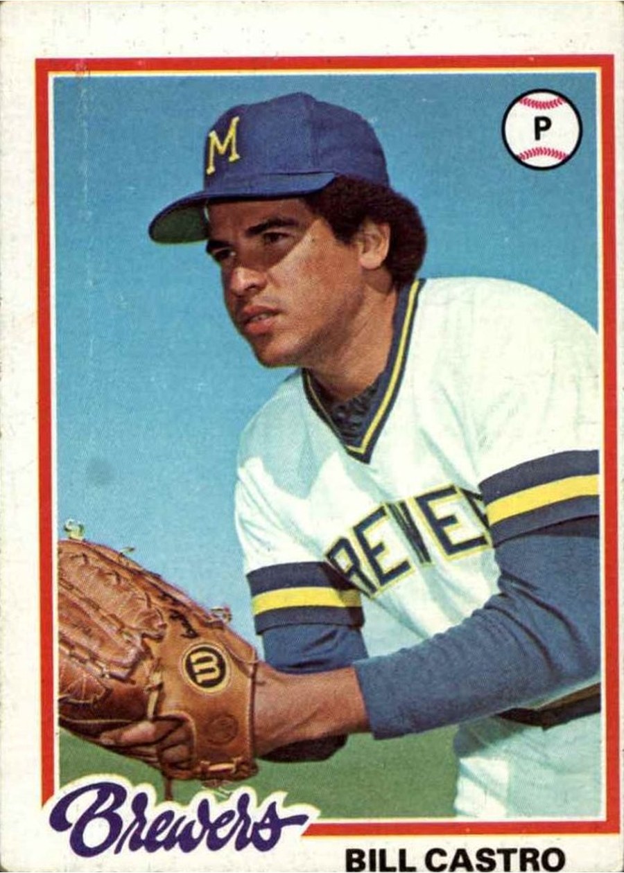 1978 Topps #448 Bill Castro, Milwaukee Brewers
