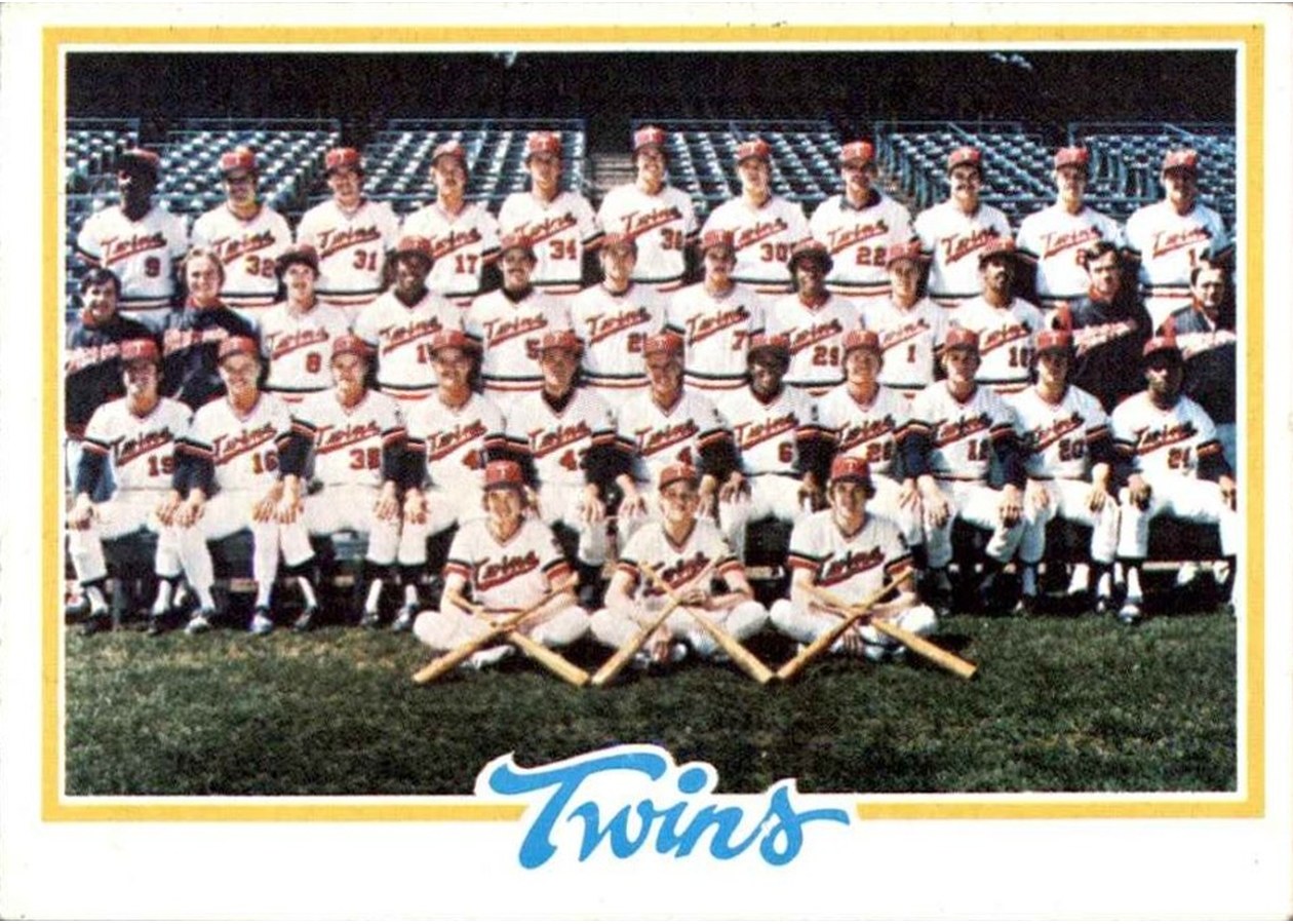 1978 Topps #451 Minnesota Twins Team