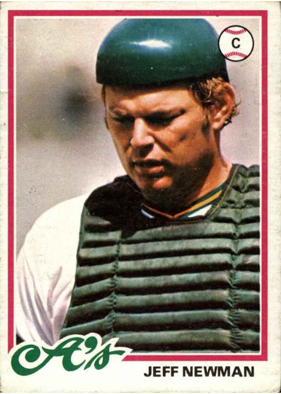 1978 Topps #458 Jeff Newman, Oakland Athletics