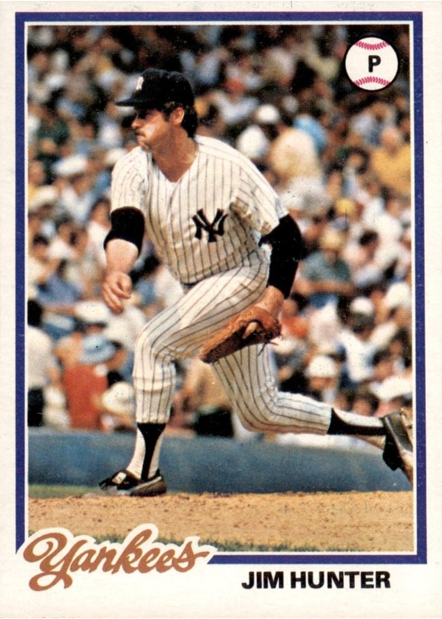 1978 Topps #460 Jim Hunter, New York Yankees