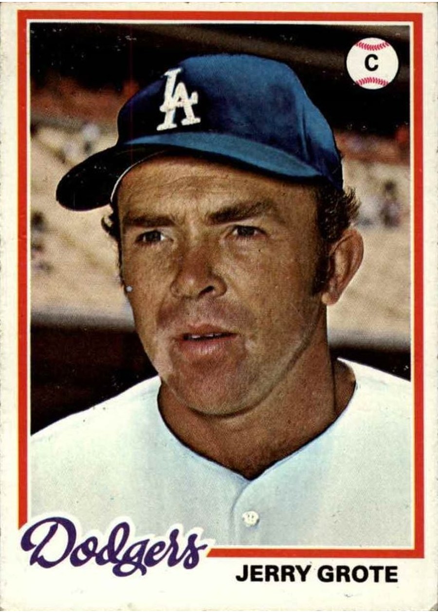 1978 Topps #464 Jerry Grote, Los Angeles Dodgers