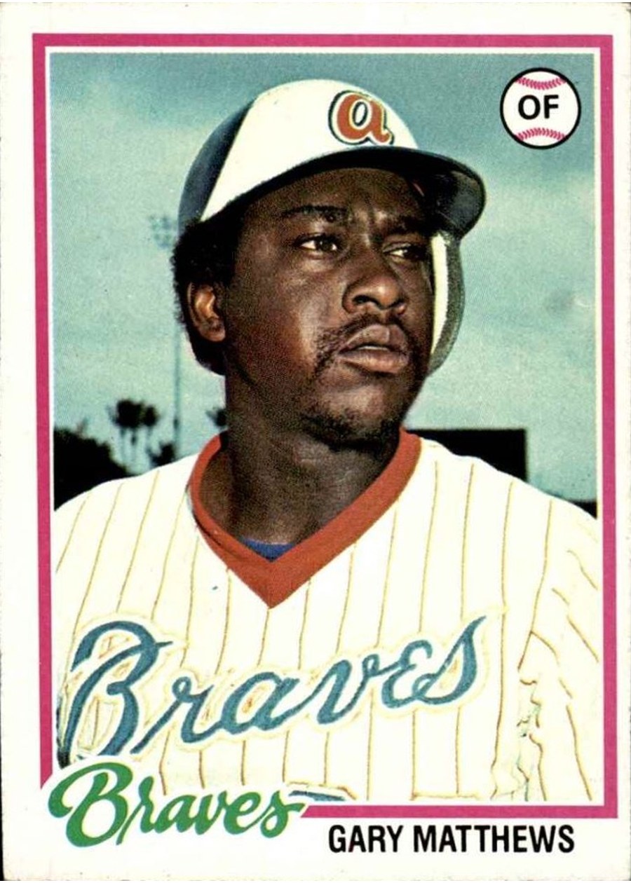 1978 Topps #475 Gary Matthews, Atlanta Braves