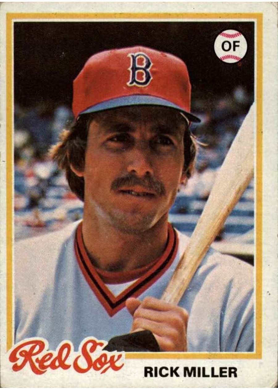 1978 Topps #482 Rick Miller, Boston Red Sox