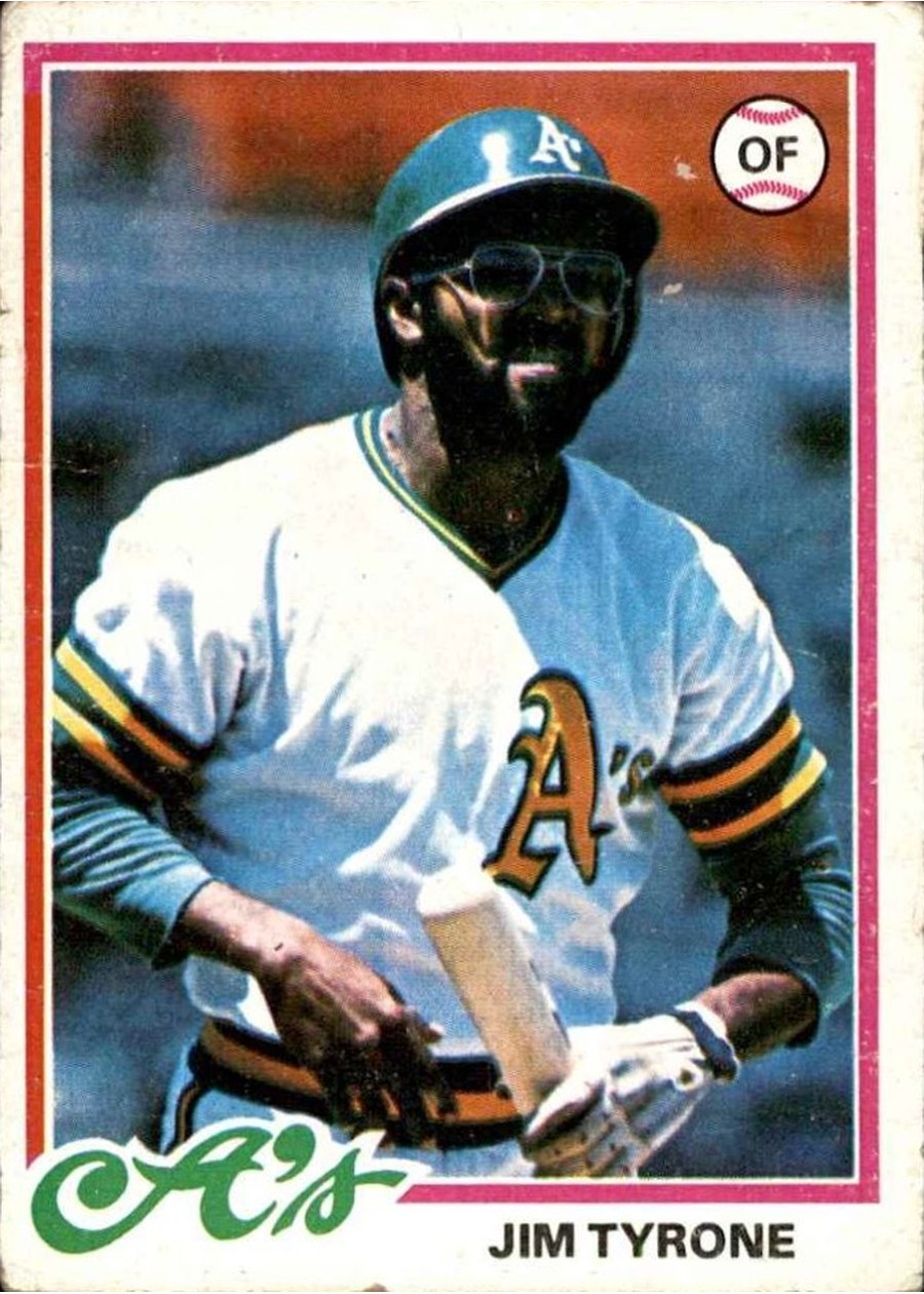 1978 Topps #487 Jim Tyrone, Oakland Athletics
