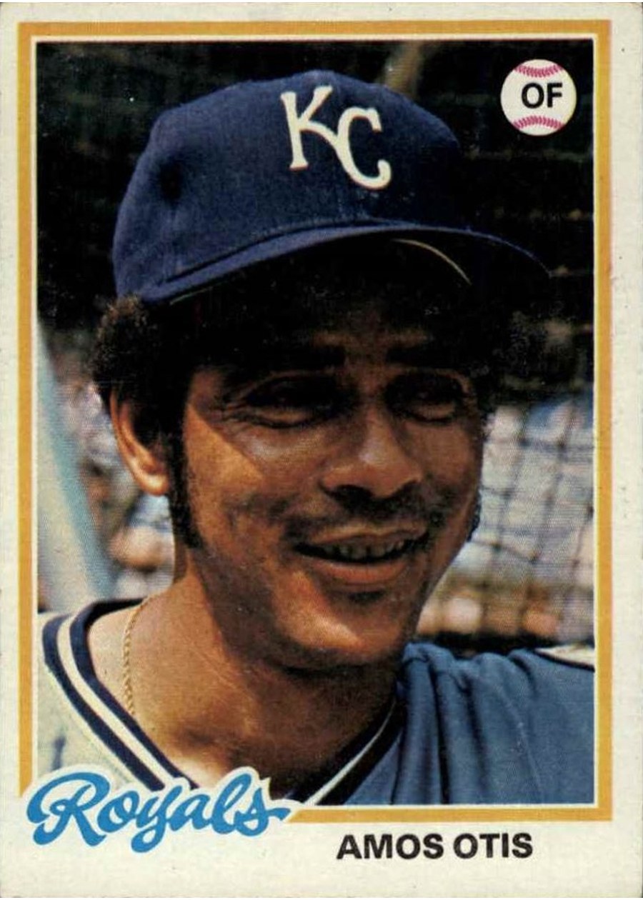 1978 Topps #490 Amos Otis, Kansas City Royals