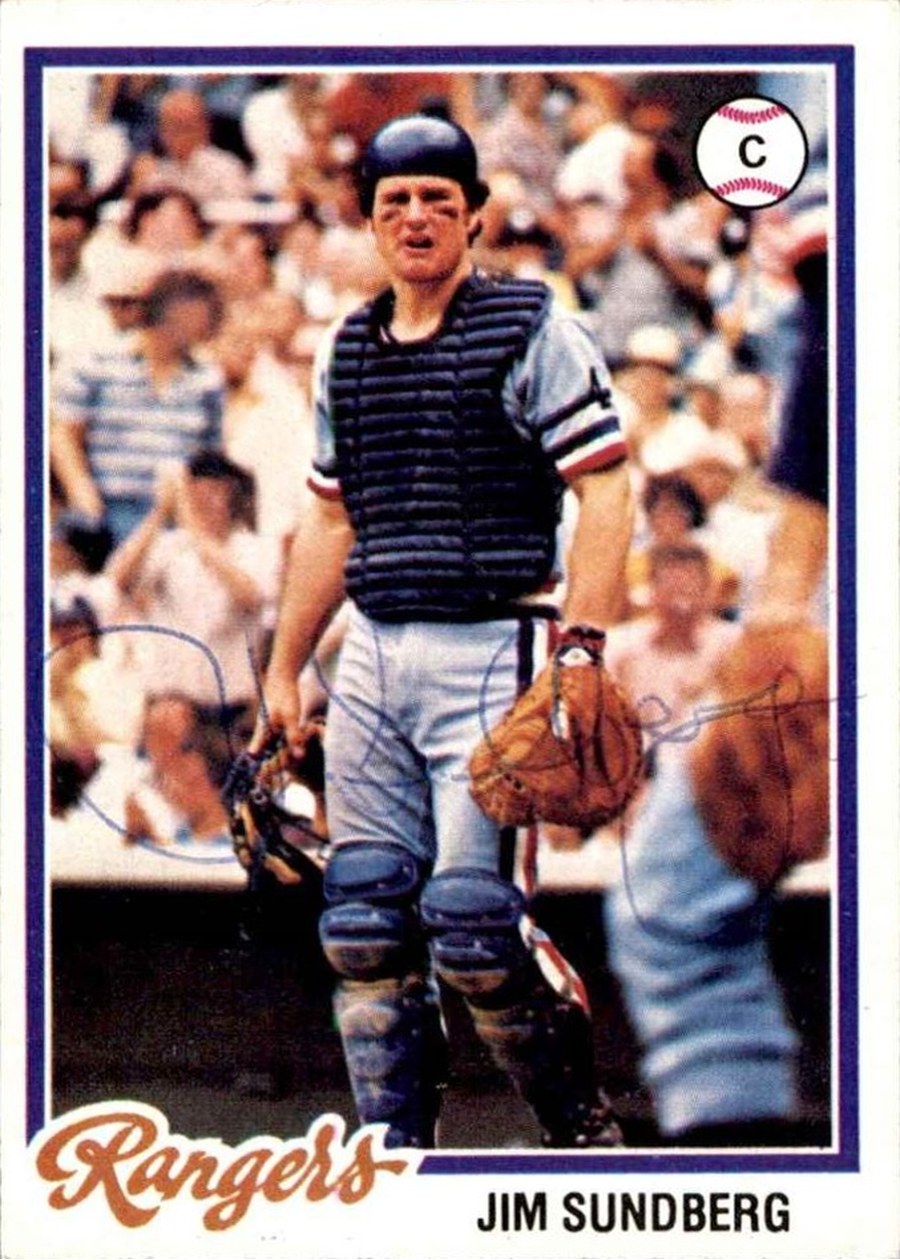 1978 Topps #492 Jim Sundberg, Texas Rangers