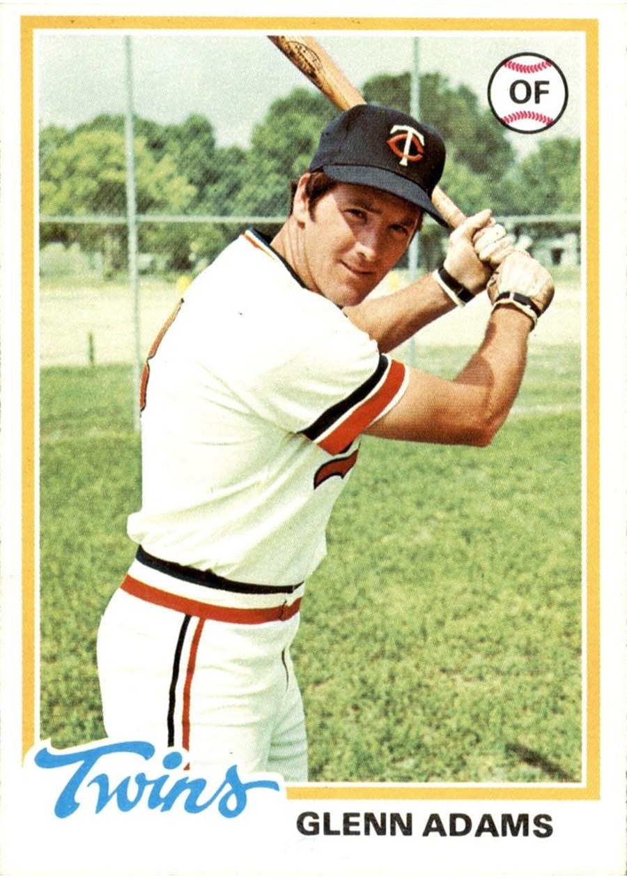1978 Topps #497 Glenn Adams, Minnesota Twins
