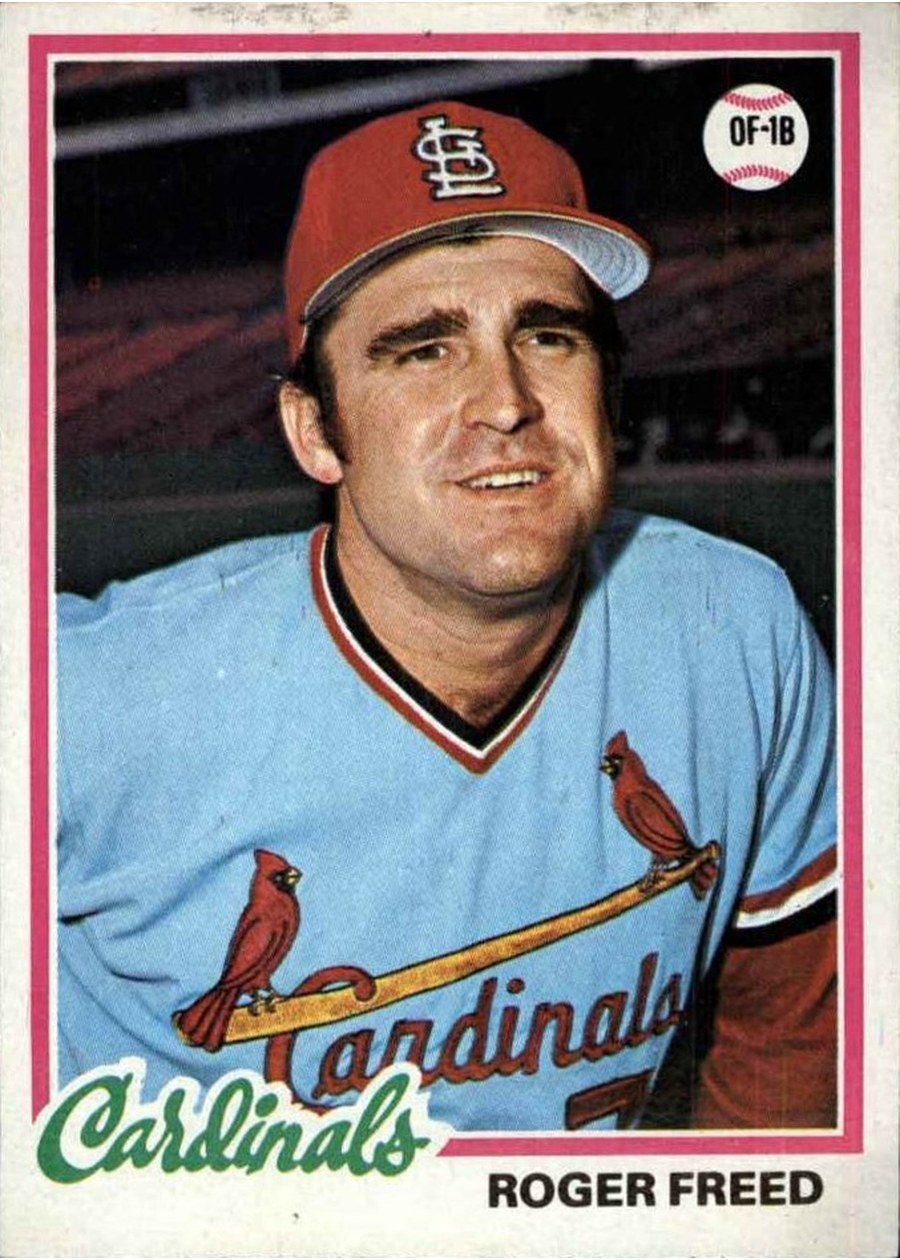 1978 Topps #504 Roger Freed, St. Louis Cardinals