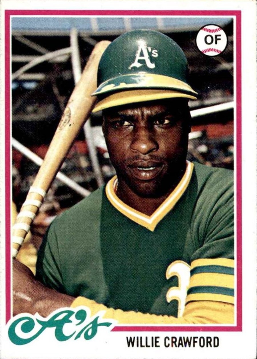 1978 Topps #507 Willie Crawford, Oakland Athletics