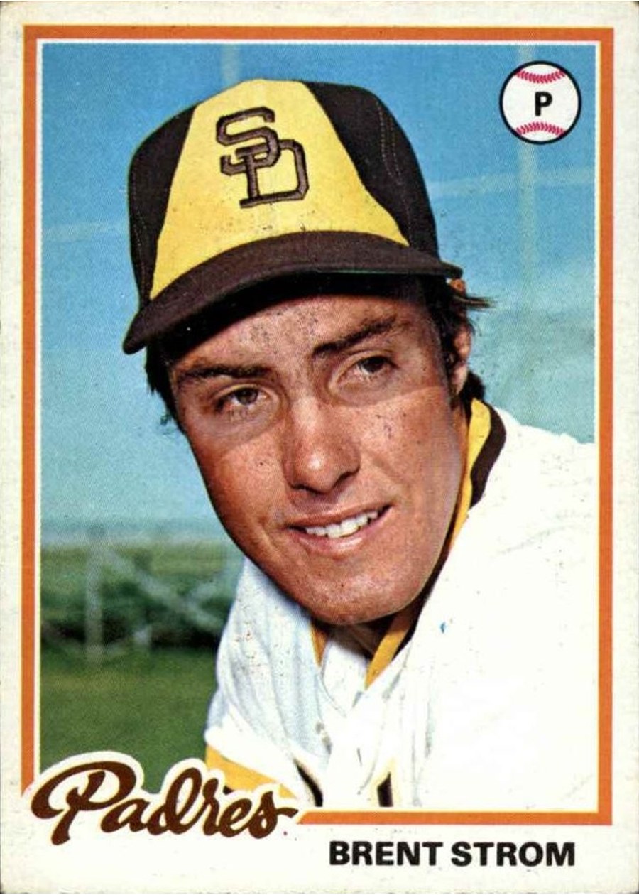 1978 Topps #509 Brent Strom, San Diego Padres