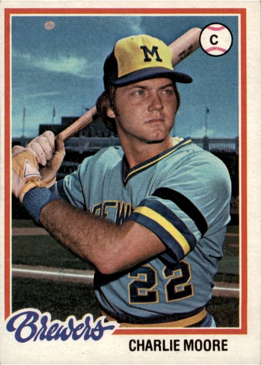 1978 Topps #51 Charlie Moore, Milwaukee Brewers