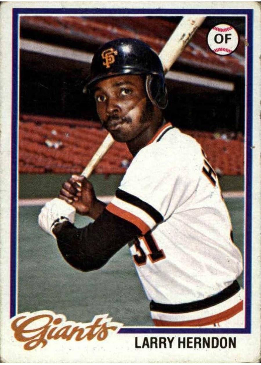 1978 Topps #512 Larry Herndon, San Francisco Giants