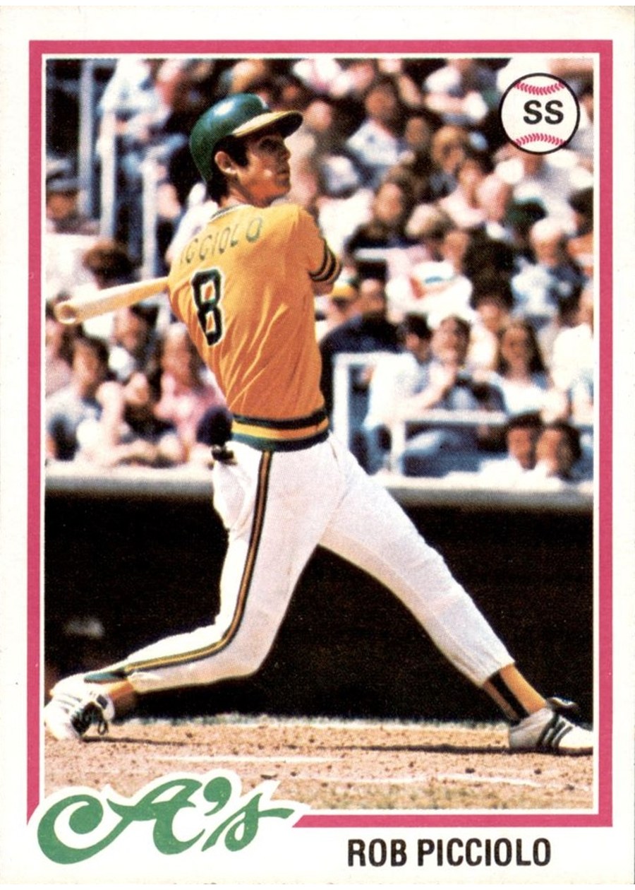 1978 Topps #528 Rob Picciolo, Oakland Athletics