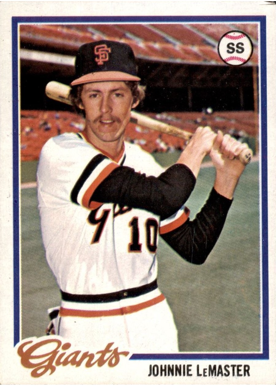 1978 Topps #538 Johnnie LeMaster, San Francisco Giants