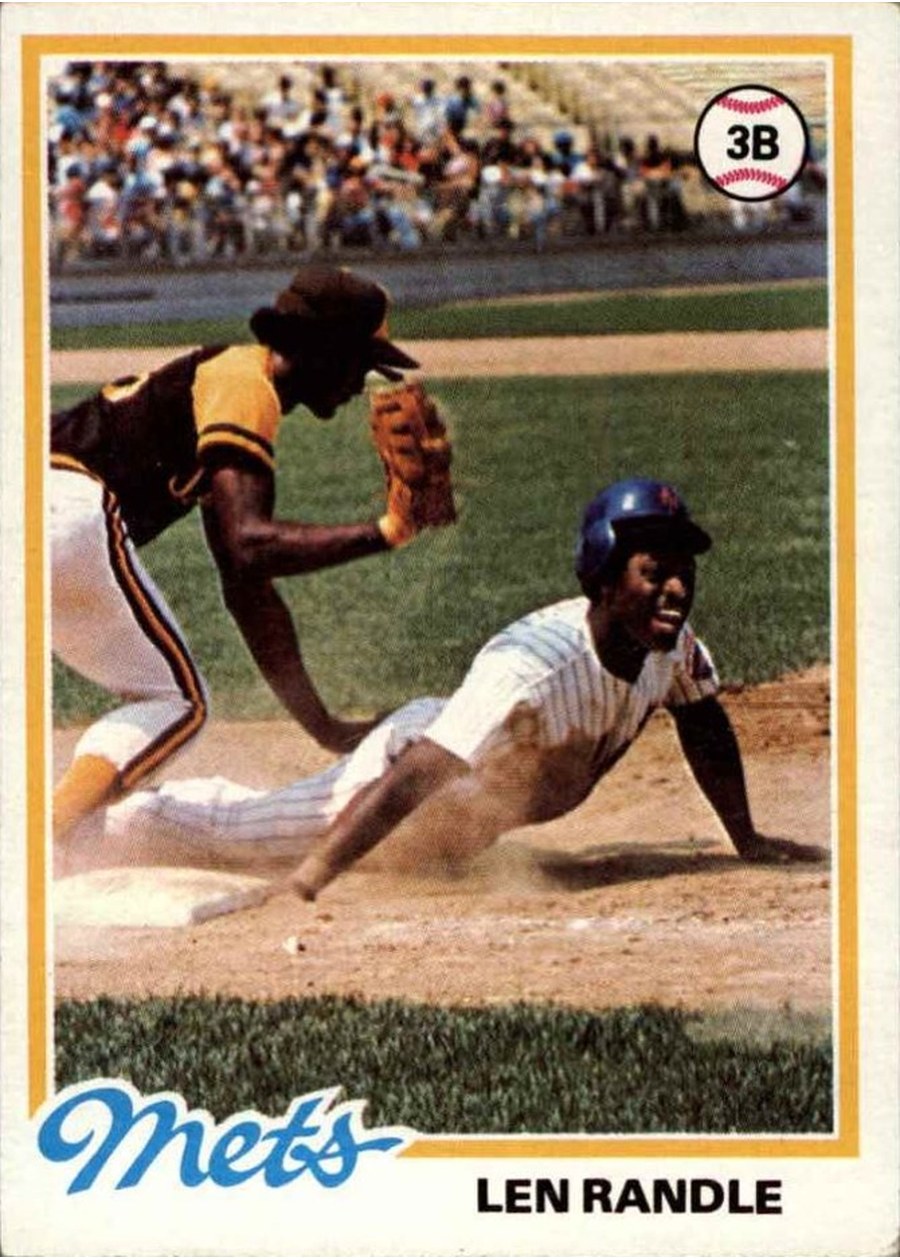 1978 Topps #544 Len Randle, New York Mets