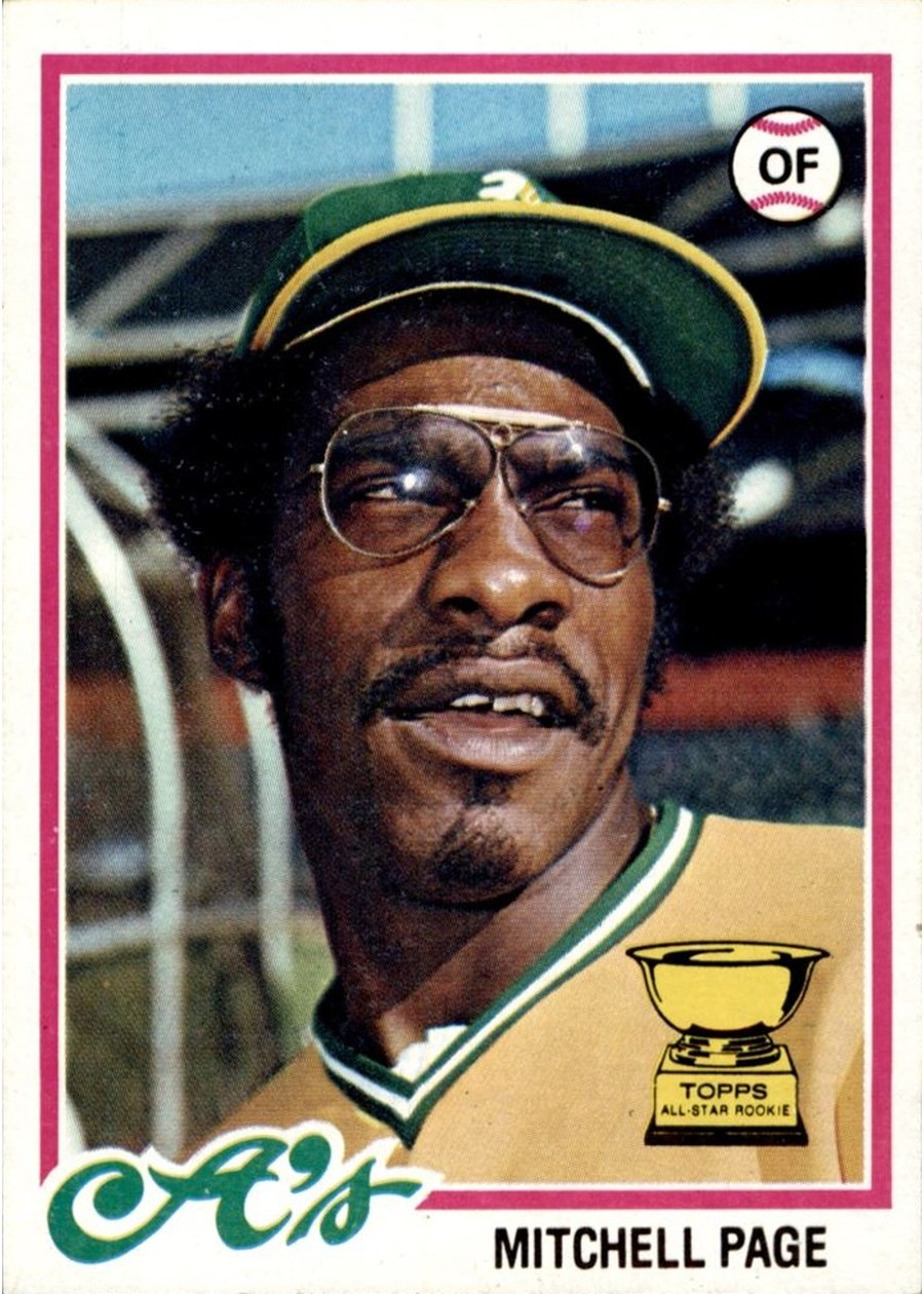 1978 Topps #55 Mitchell Page, Oakland Athletics