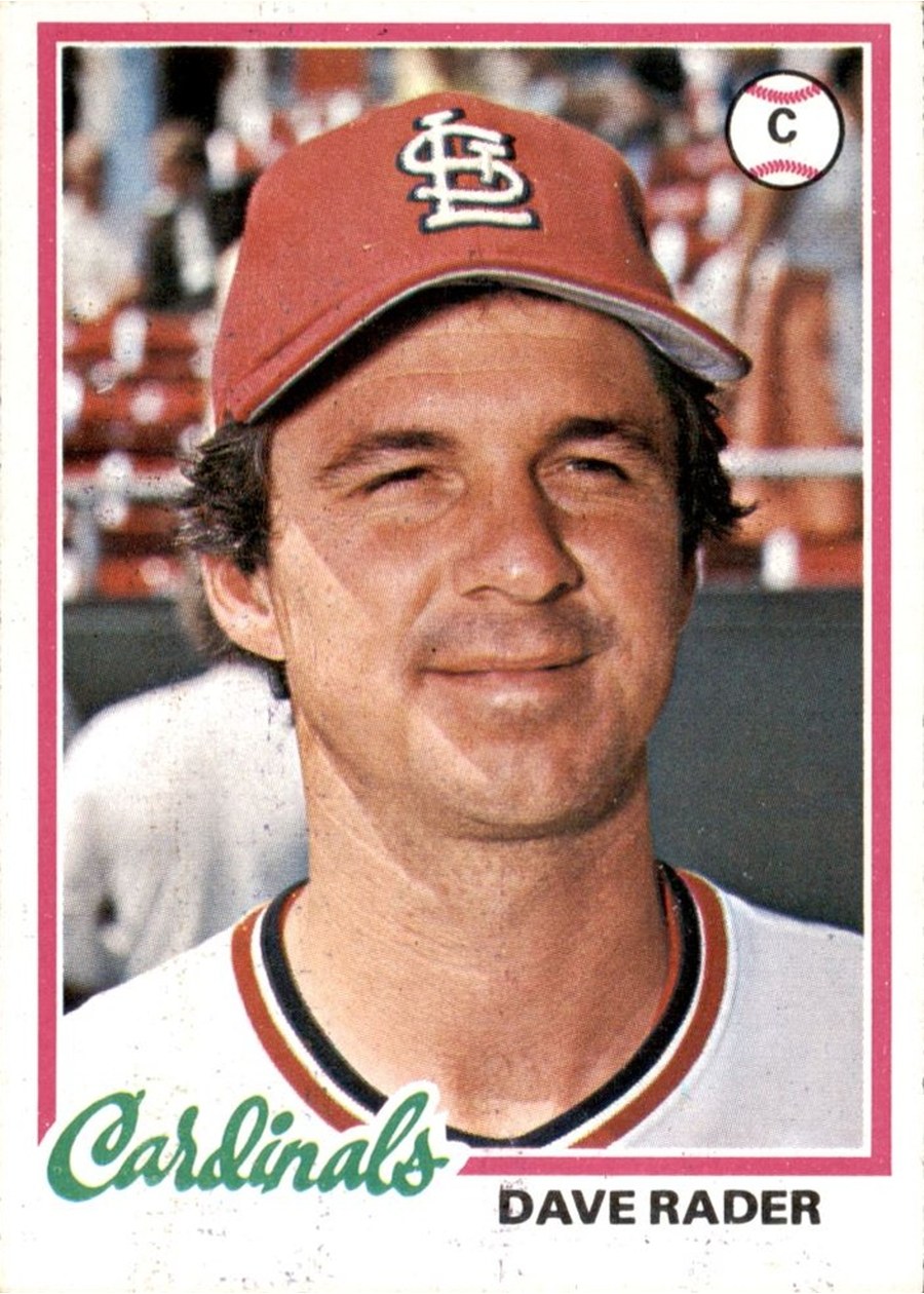 1978 Topps #563 Dave Rader, St. Louis Cardinals