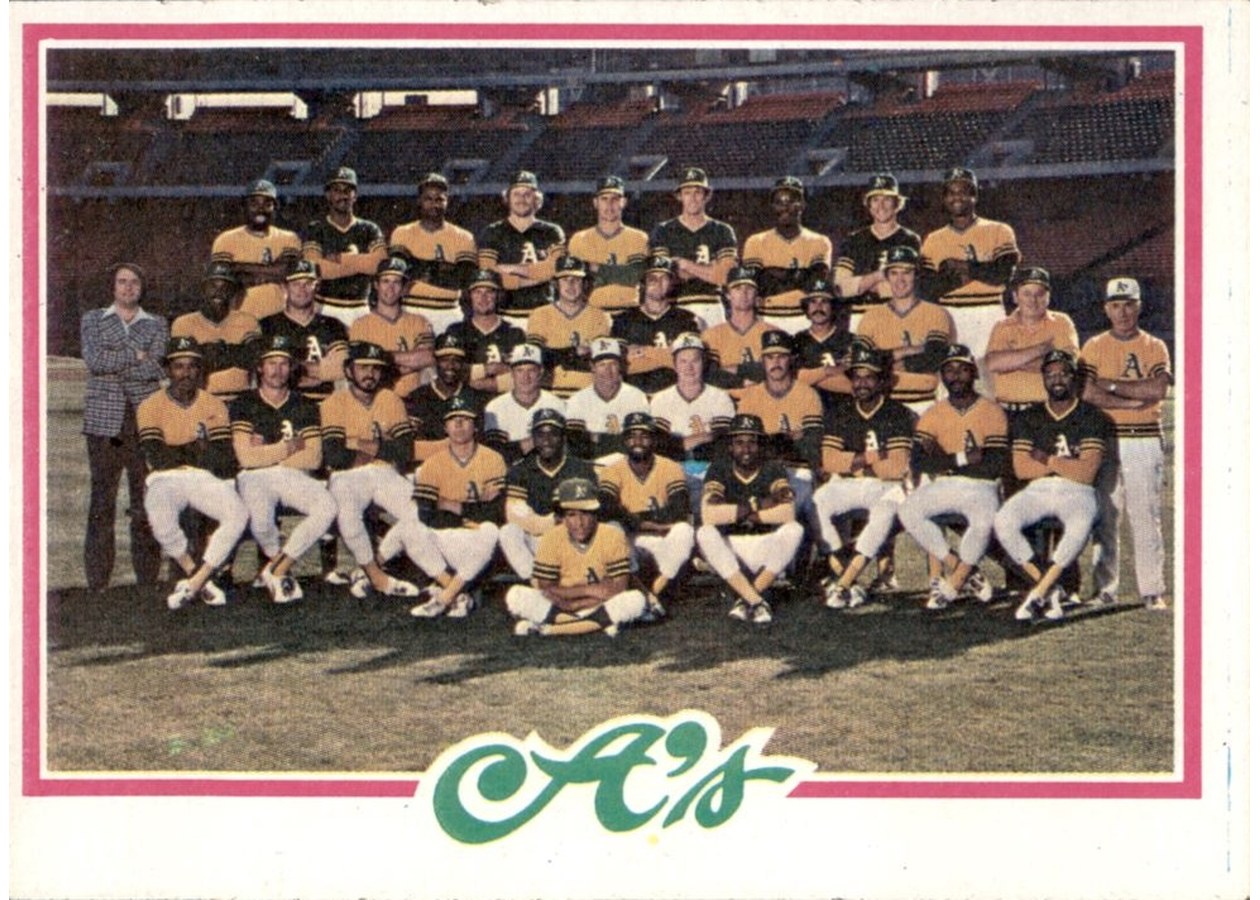 1978 Topps #577 Oakland Athletics Team