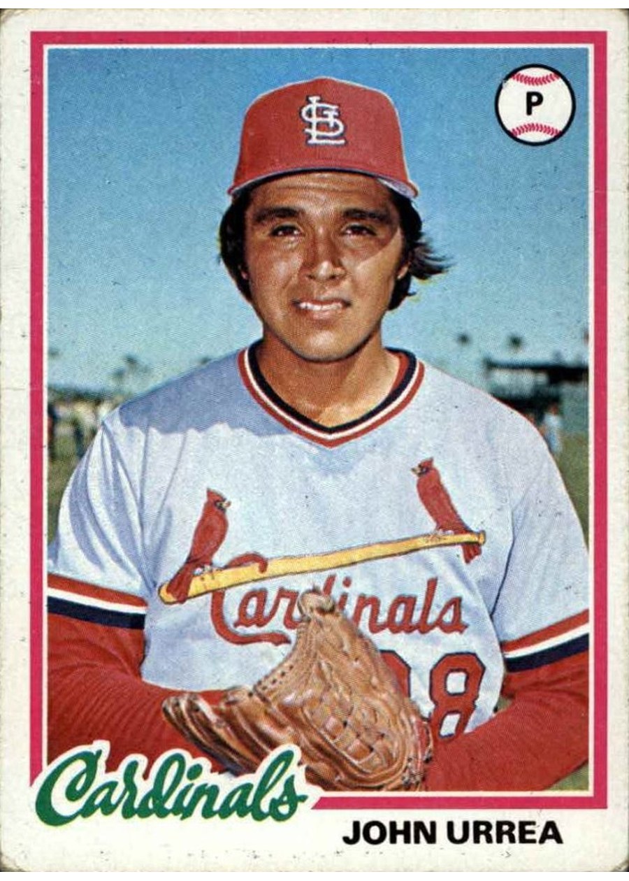 1978 Topps #587 John Urrea, St. Louis Cardinals