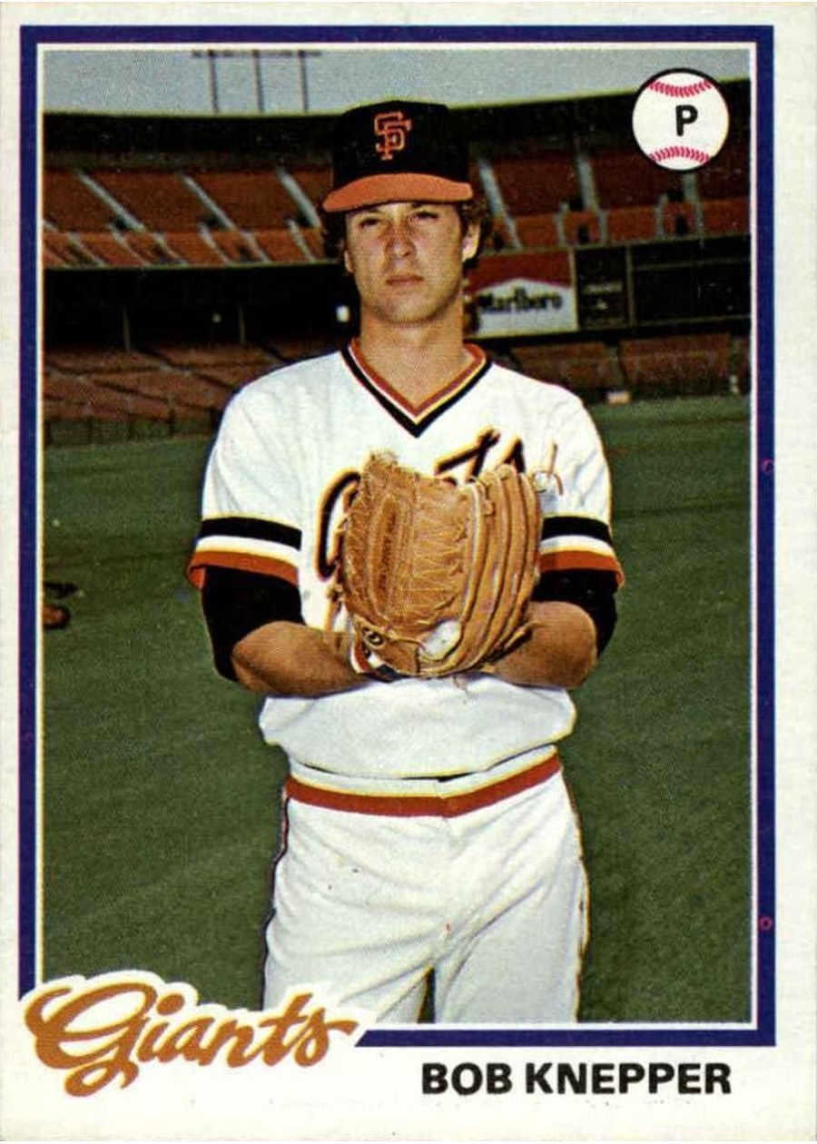 1978 Topps #589 Bob Knepper, San Francisco Giants