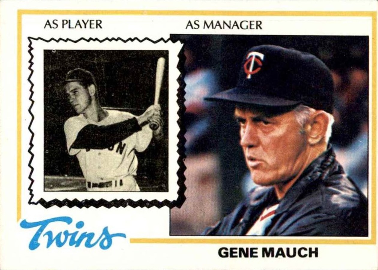 1978 Topps #601 Gene Mauch, Minnesota Twins