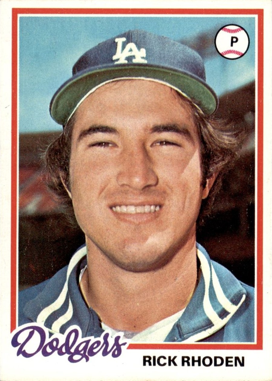 1978 Topps #605 Rick Rhoden, Los Angeles Dodgers