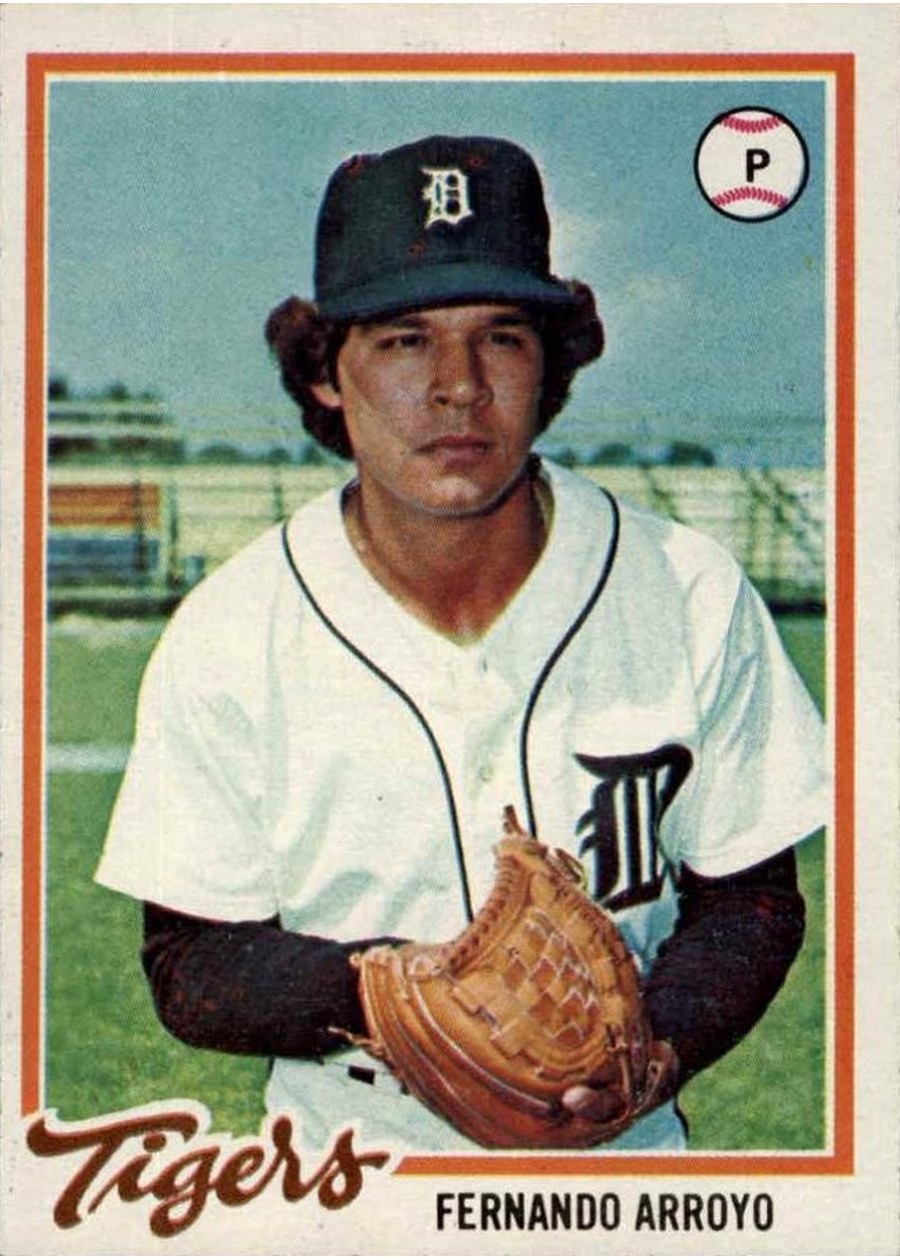 1978 Topps #607 Fernando Arroyo, Detroit Tigers