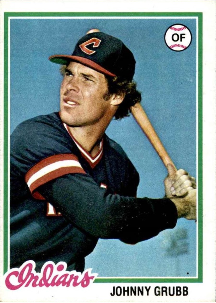 1978 Topps #608 Johnny Grubb, Cleveland Indians