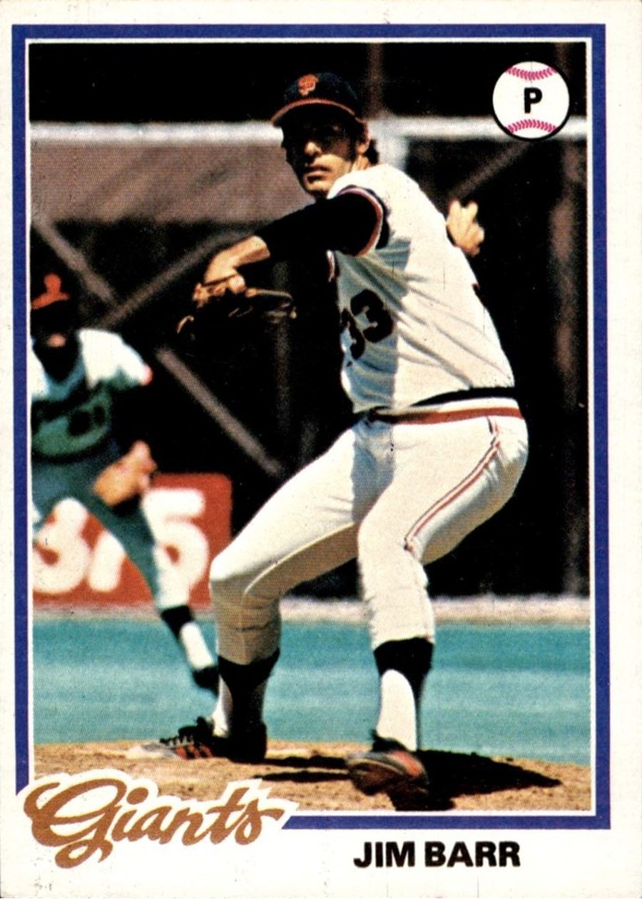 1978 Topps #62 Jim Barr, San Francisco Giants