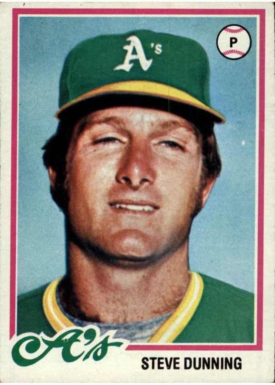 1978 Topps #647 Steve Dunning, Oakland Athletics