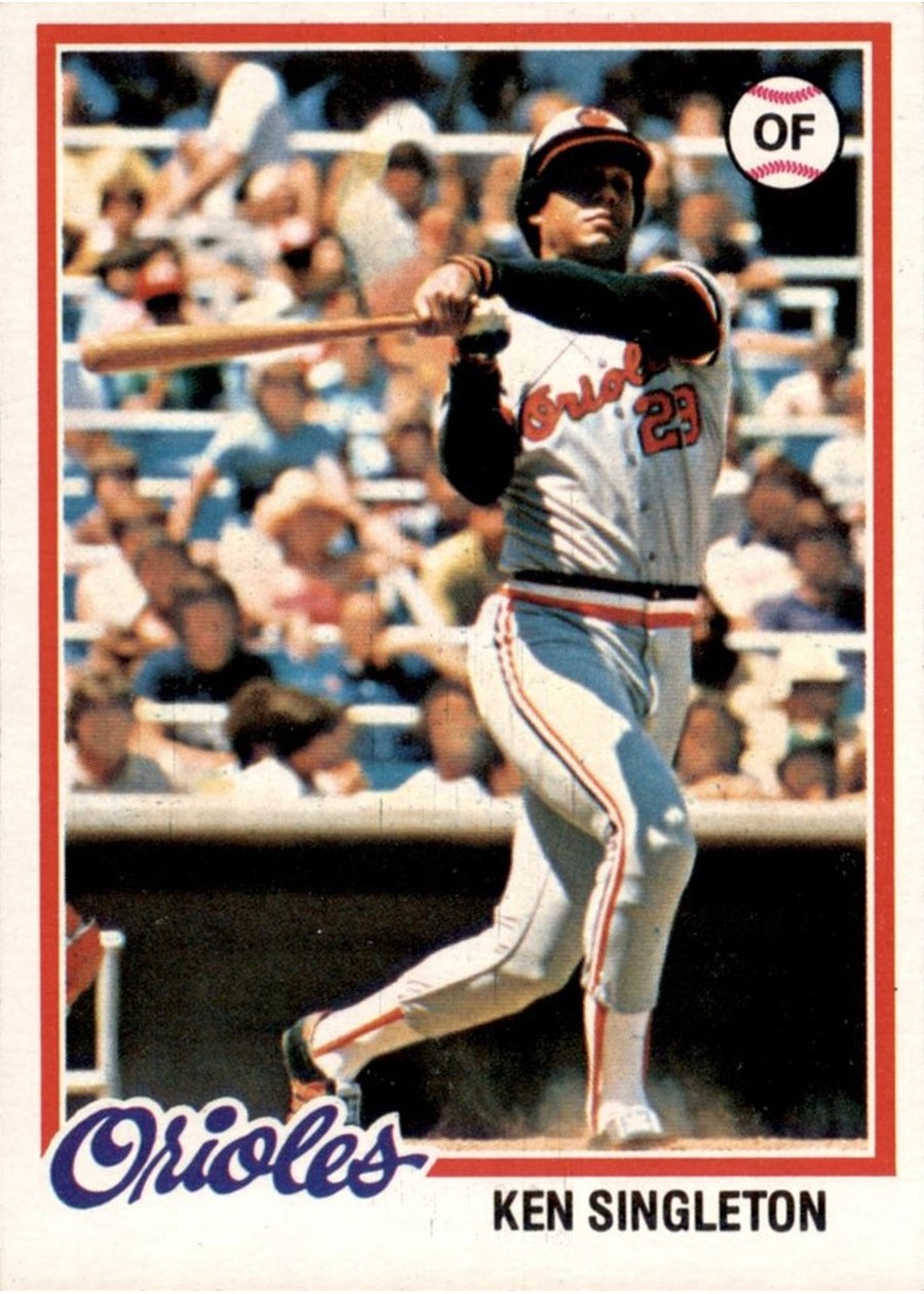 1978 Topps #65 Ken Singleton, Baltimore Orioles