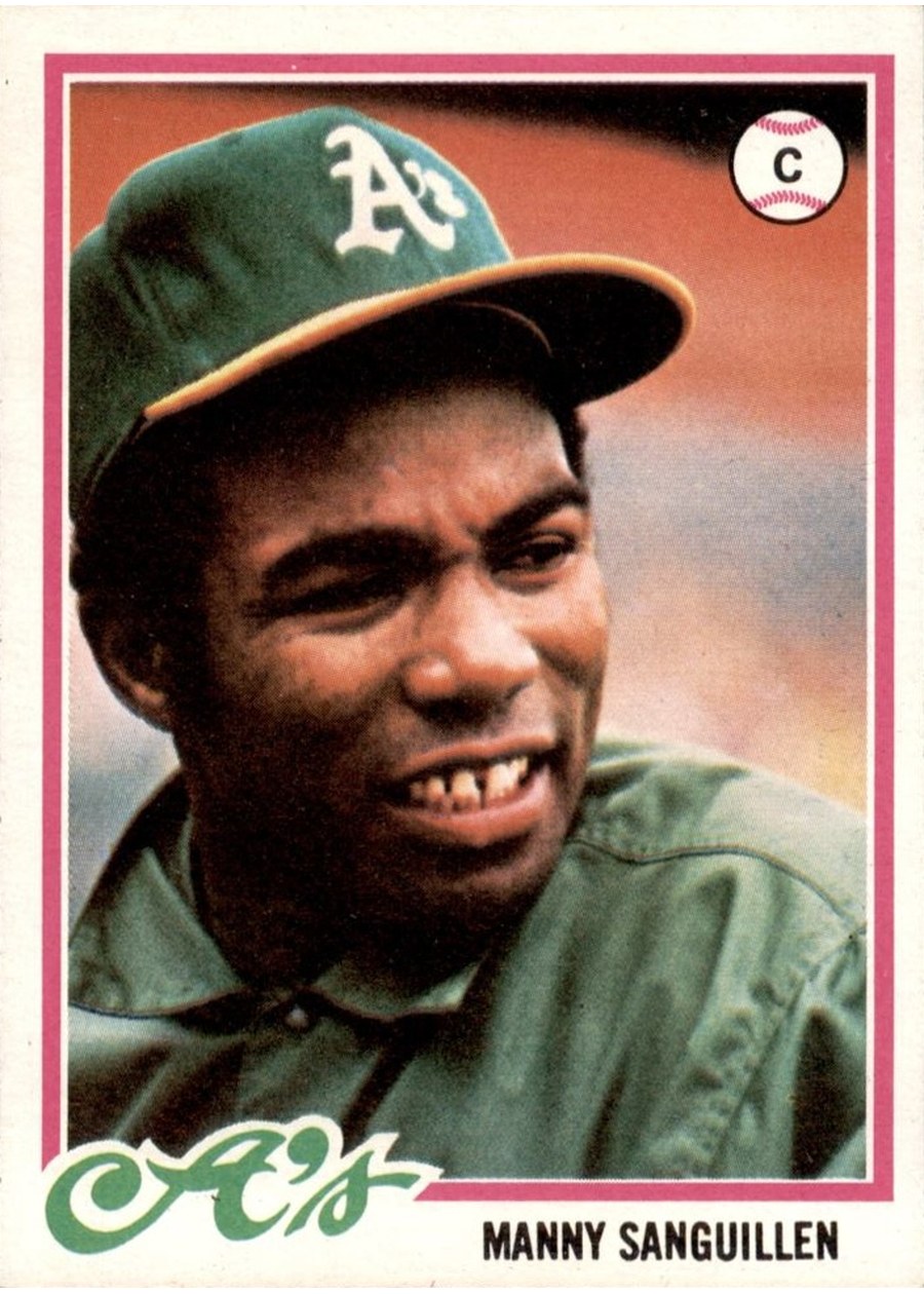 1978 Topps #658 Manny Sanguillen, Oakland Athletics