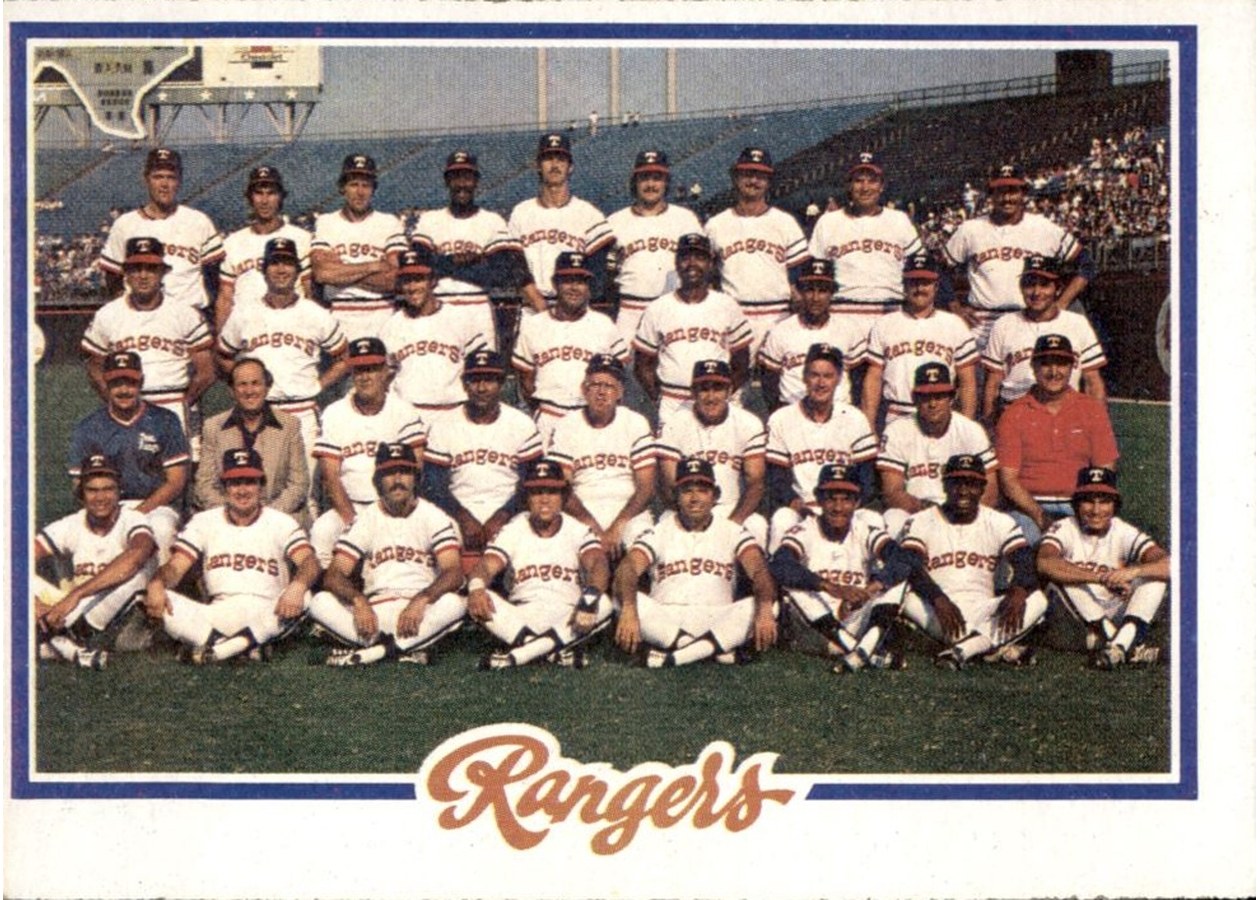 1978 Topps #659 Texas Rangers Team