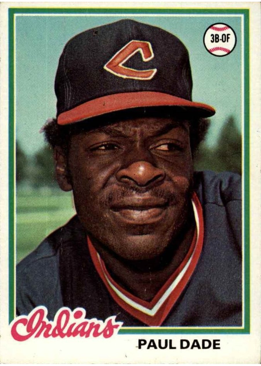 1978 Topps #662 Paul Dade, Cleveland Indians