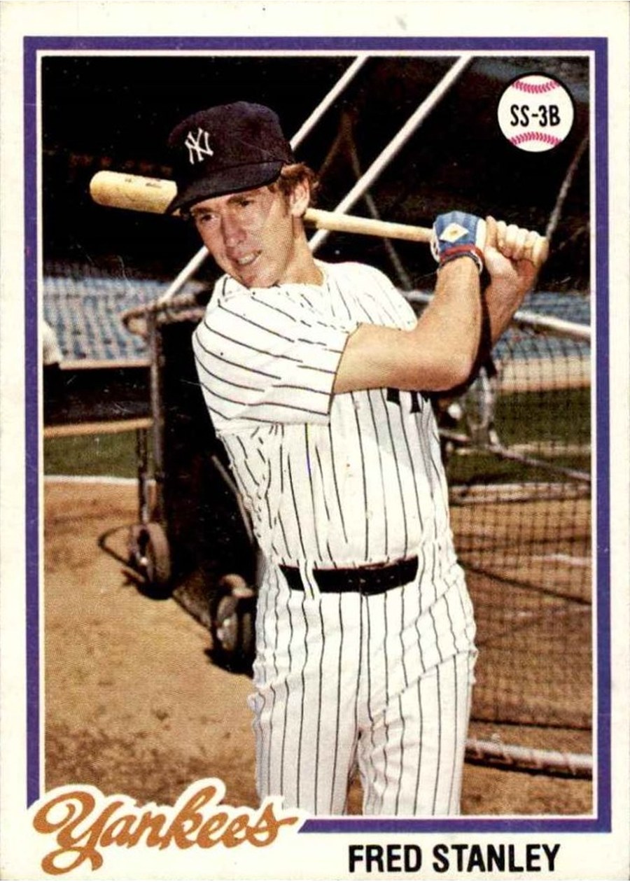 1978 Topps #664 Fred Stanley, New York Yankees