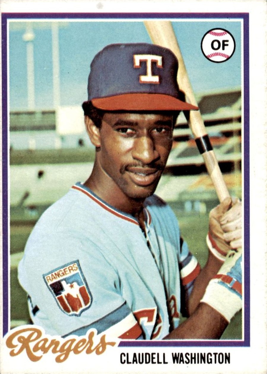 1978 Topps #67 Claudell Washington, Texas Rangers